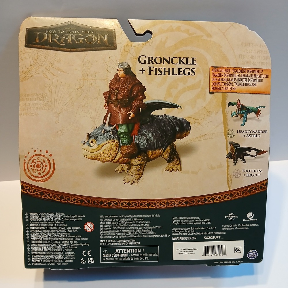 Spin Master How to Train Your Dragon Gronckle and Fishlegs Action Figure Set - Picture 6 of 8